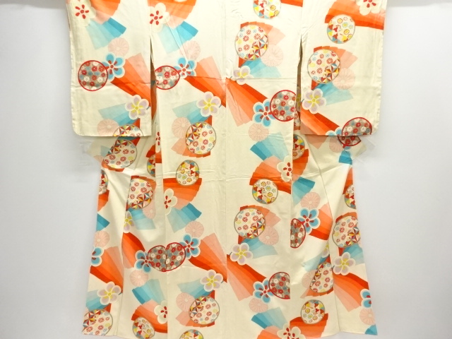 Japanese Kimono / Chirimen Kinsha Silk